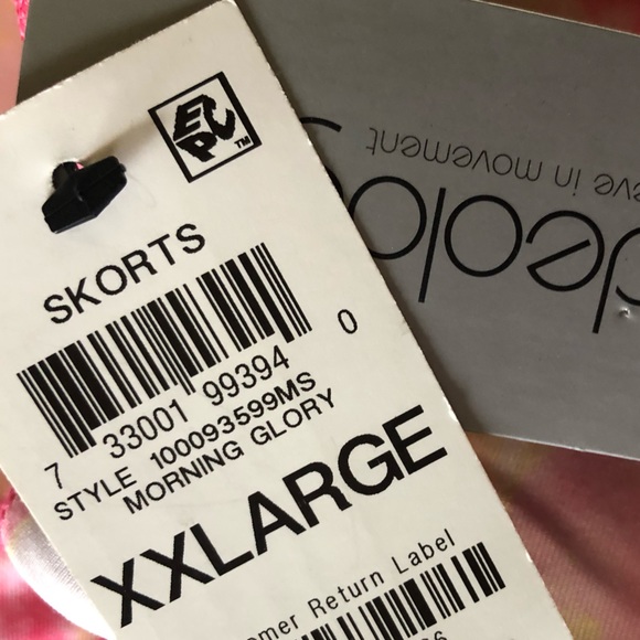 NWT Ideology Skort Womens Size XXL Pink Tie Dye Shorts Tiered Performance Golf - Picture 7 of 9